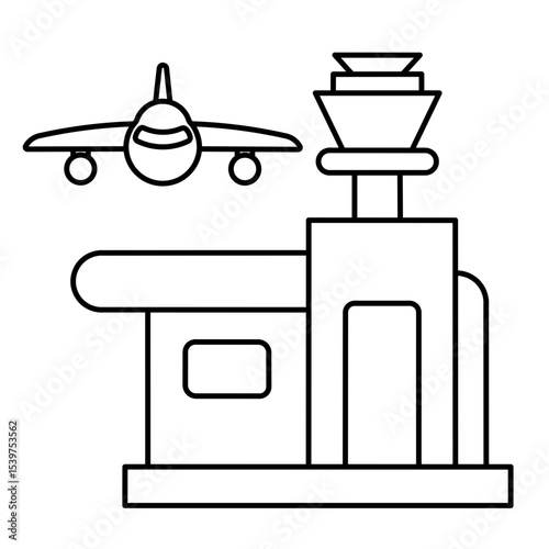 Airport icon design 