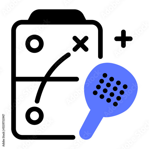 This Padel Strategy icon is suitable for Padel, Racket Sport, etc