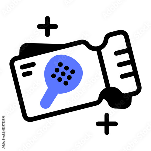 This Padel Ticket icon is suitable for Padel, Racket Sport, etc