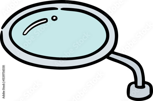 Illustration of rear view mirror
