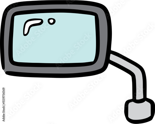 Illustration of rear view mirror
