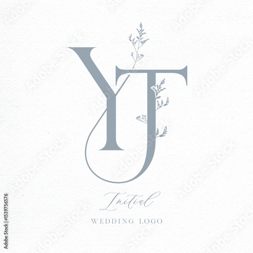 YT Initial Wedding Logo Monogram