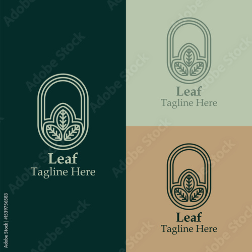 leaf line logo for company