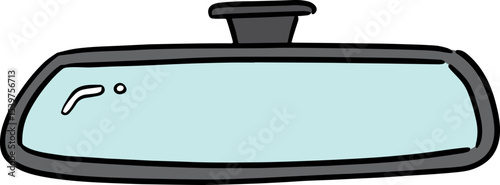 Illustration of rear view mirror
