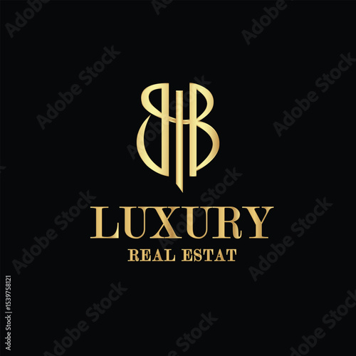 Creative modern minimalist Laxury gold company logo design