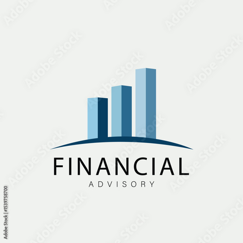 City buildings business logo design with modern vector icon representing finance and architecture concepts
