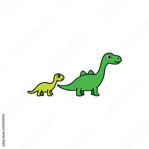 dinosaur toy isolated on white on white background vector art