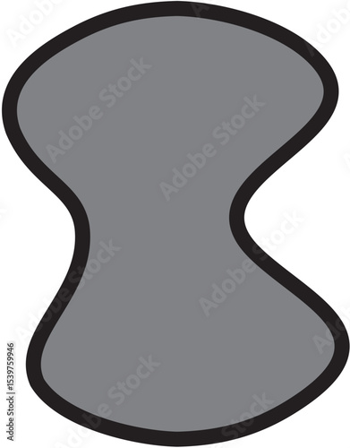 Grey Abstract Shape