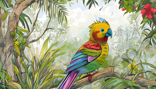 blue and yellow macaw