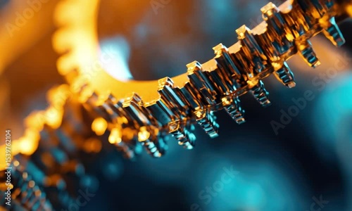 Blockchain Chain with Glowing Links
Symbolizing Cryptocurrency and Secure Networks