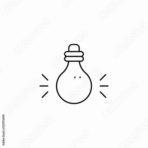 bright bulb icon sign vector