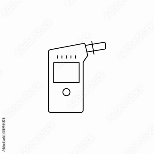 ear exam device icon sign vector