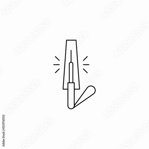 pin detector icon sign vector