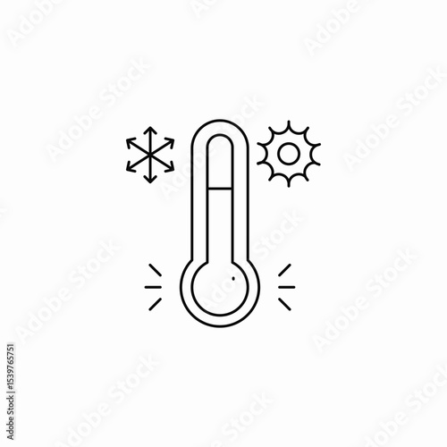 temperature thermometer icon sign vector