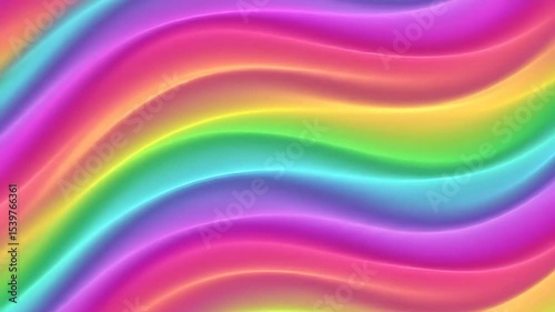 Abstract rainbow wave background with vibrant colors and smooth gradient pattern