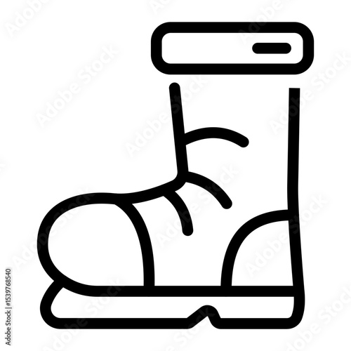This Boot icon is suitable for Camping, Outdoor Activity, Summer Vacation, etc