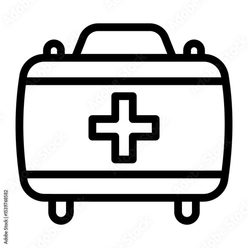 This First Aid Kit icon is suitable for Camping, Outdoor Activity, Summer Vacation, etc