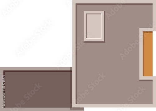 House Top View Illustration