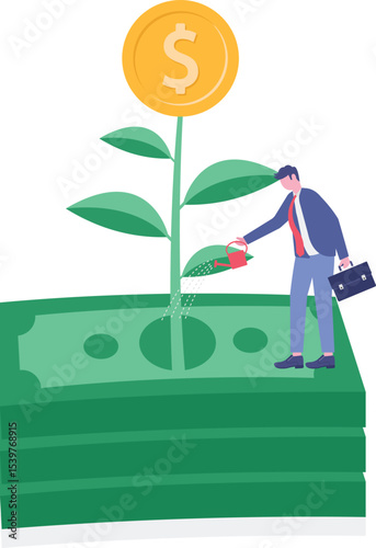 Sustainable development, economy, climate change concept. Benefits of green industry, low carbon economic,


