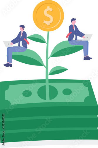Sustainable development, economy, climate change concept. Benefits of green industry, low carbon economic,

