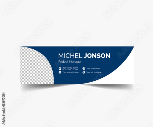 Project manager email signature banner