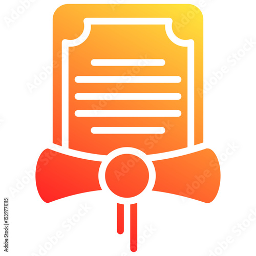 dual degree programs glyph gradient icon