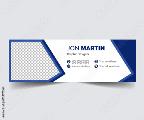Graphic designer email signature template