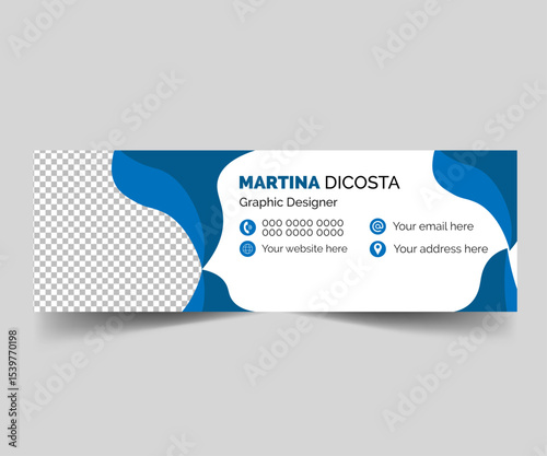 Graphic designer email signature poster