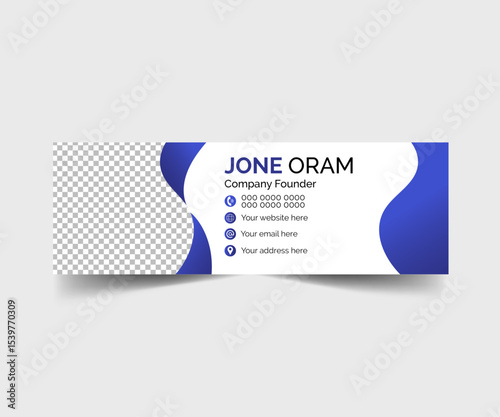 Company founder email signature poster