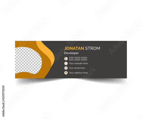 Developer email signature poster design