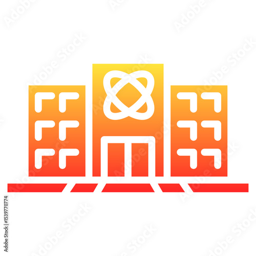 joint research centers glyph gradient icon