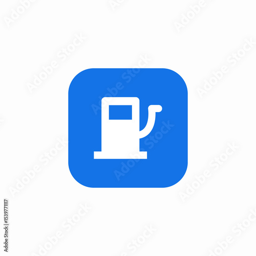 gas station pump icon sign vector