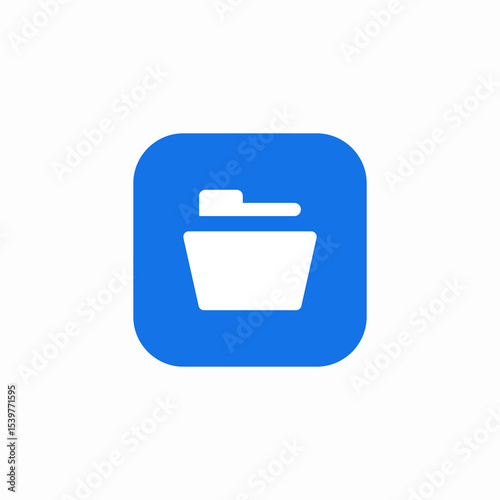 open folder icon sign vector