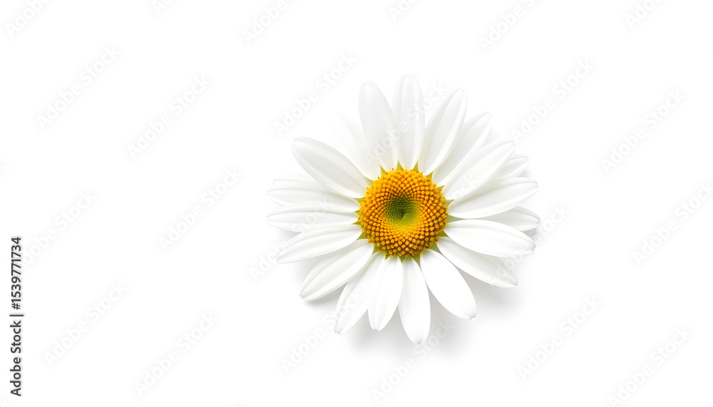 Obraz premium Delicate daisy bloom studio setting flower photography minimalist background close-up view nature concept