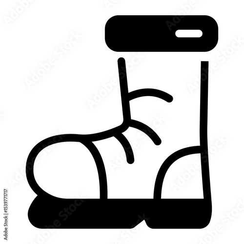 This Boot icon is suitable for Camping, Outdoor Activity, Summer Vacation, etc