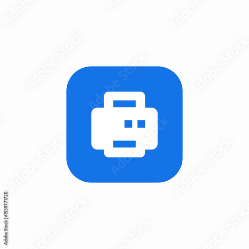 paper printer icon sign vector