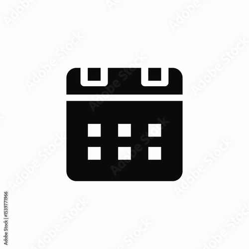 spiral calendar icon sign vector