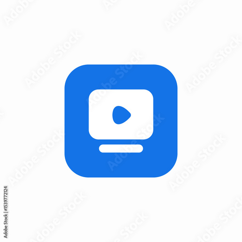 video stream icon sign vector