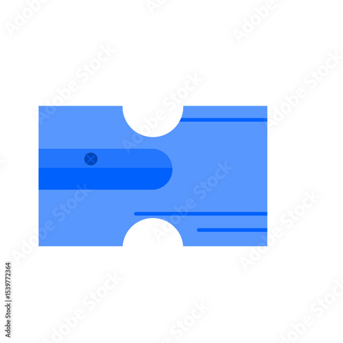 Blue Pencil Sharpener Illustration