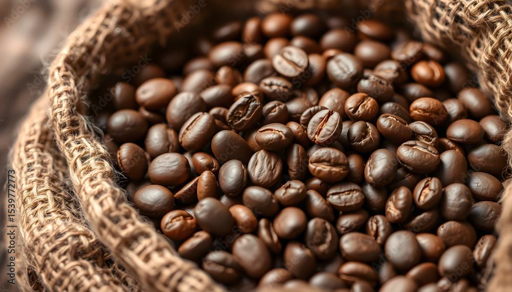 Fototapeta premium Harvesting coffee beans coffee farm photography natural environment close-up quality and aroma
