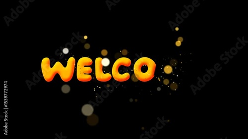  welcome text animation .templates for poster, cover, banner, social media