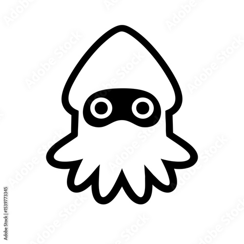Cute cartoon owl character with big eyes on white background