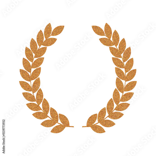 Golden Laurel Wreath for Awards and Celebrations Laurel wreath vector