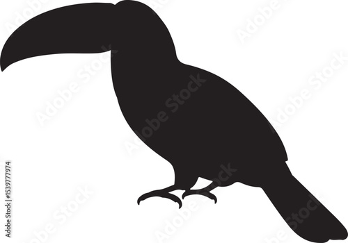 TOUCAN BIRD SILHOUETTE