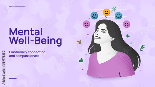 Mental Well-Being and Emotional Care – Woman’s Mental Health Awareness Concept
