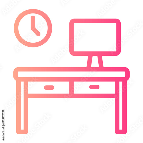 workplace gradient icon