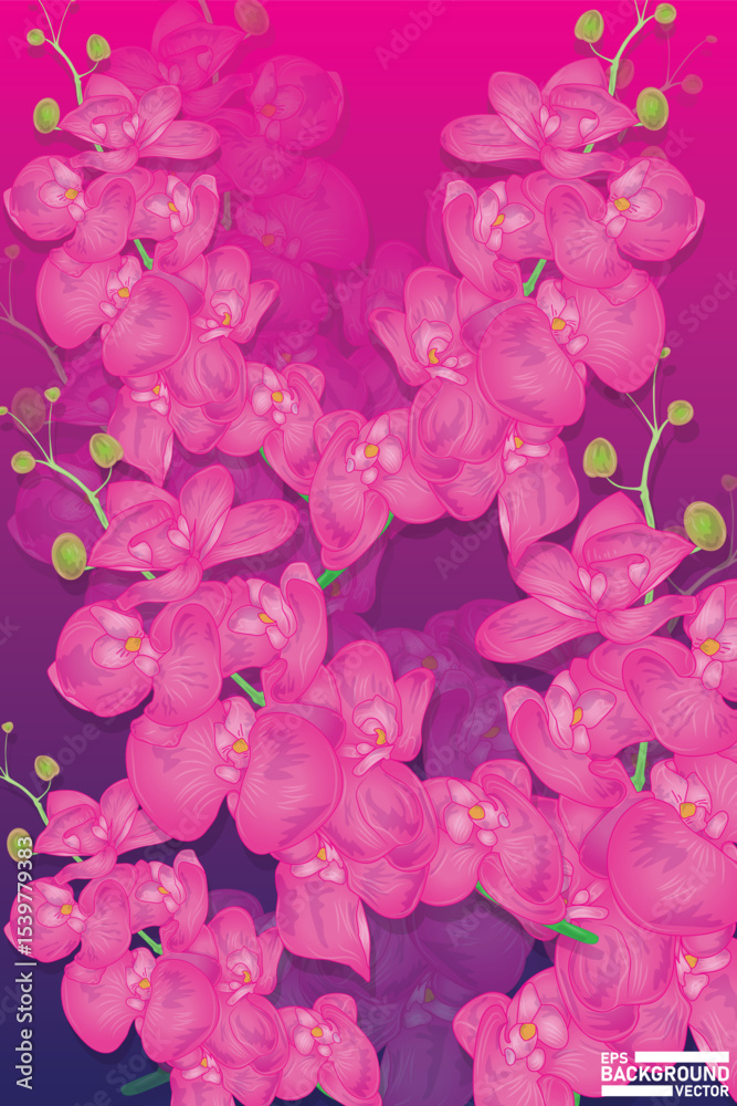 Fototapeta premium Flower background vector illustration design