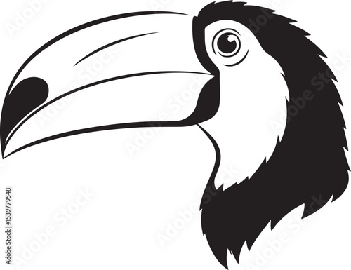 TOUCAN BIRD SILHOUETTE