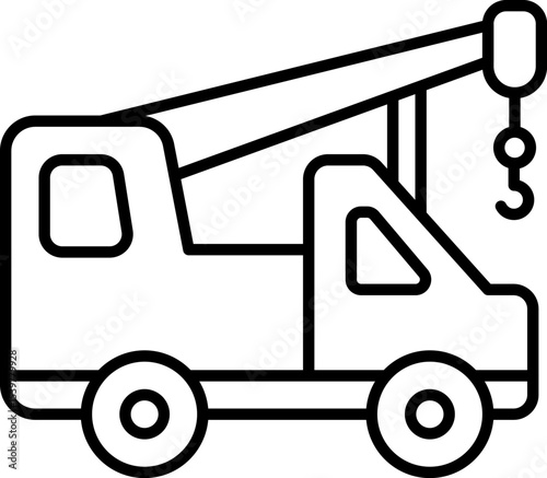 Public Service and Municipal Transport Line Icons Set — Thin Linear Vector Symbols of Travel and Transit