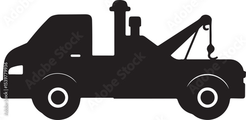 TOW TRUCK SILHOUETTE
